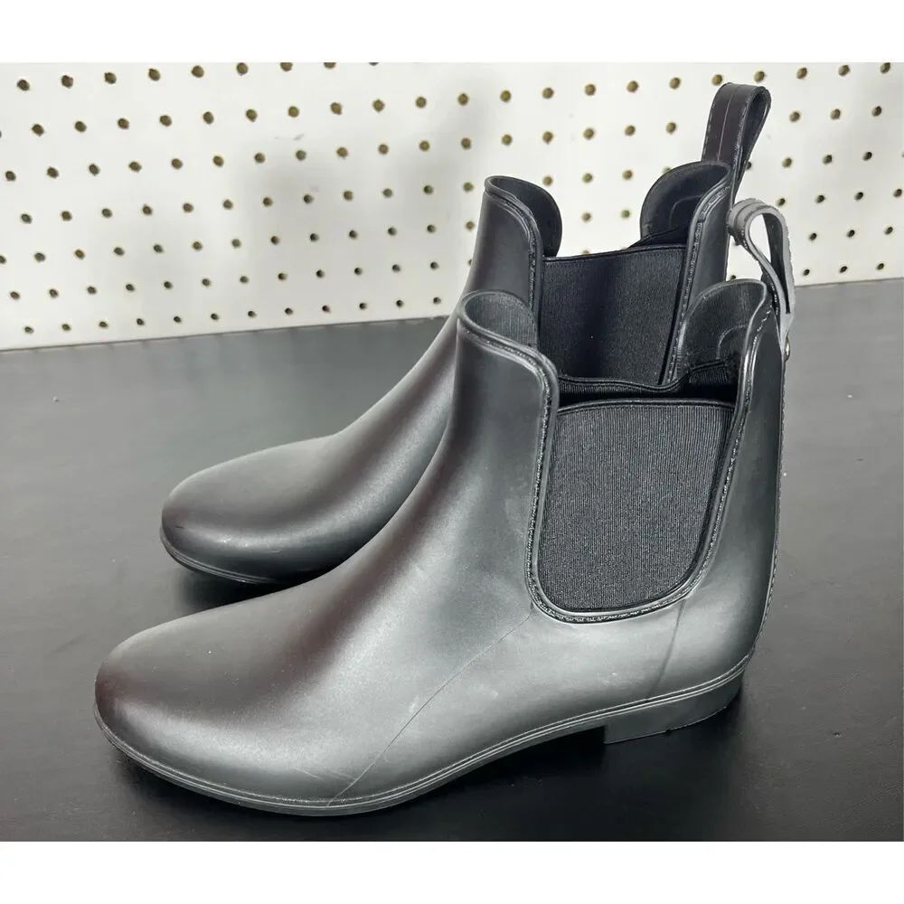 Sam Edelman Womens Tinsley Black Rubber Boots size 9 - Picture 2 of 11